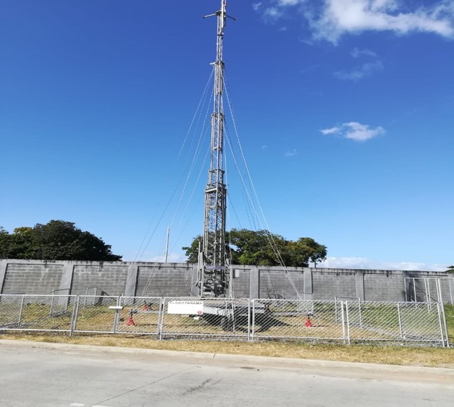 Construcción estaciones base telefonía celular Claro Los Santos Panamá