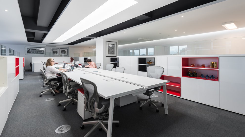 Remodelación y construcción oficinas Claro Panamá — obra civil interior